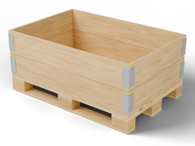 Zwei Holzaufsatzrahmen auf einer Europalette